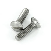 1/2-Inch Long 6-32 Thread, Oval Head Milled Slot Replacement Wallplate Screws, Stainless Steel