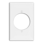 1-Gang Flush Mount 2.15-Inch Diameter, Device Receptacle Wallplate, Ebony