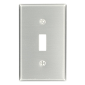 1-Gang Toggle Device Switch Wallplate, Standard Size, Device Mount, Aluminum