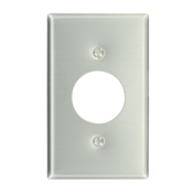 1-Gang Single 1.406-Inch Hole Device Receptacle Wallplate, Standard Size, Device Mount, Aluminum