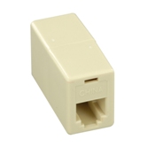 In-Line Phone Cord Coupler, Ivory