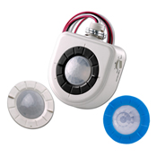 Fixture-Mounted PIR High-Bay Sensor with 3 Interchangeable Lenses, White