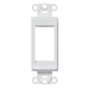 Decora Insert with Cut-Out for MOS Adapters. 1 Unit Insert, Color: White                                                                                                                                      0