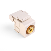 QuickPort RCA 110-Type, Yellow Barrel, Light Almond