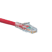 eXtreme 6+ SlimLine Patch Cord, CAT 6, 10-Foot Length, Red
