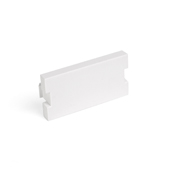 MOS Insert, Blank Module, 1 unit high, white