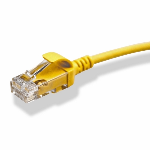 High Flex HD6 1G Patch Cord. 6 In Long - Yellow