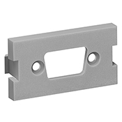 MOS Insert, HD15 opening, 1 unit high, grey.  HD-15 connector not included.                                                                                                                                                        0