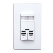 Leviton Dual Relay Multi- Tech Wall Box Occupancy Sensor, with a Neutral Wire, Ivory