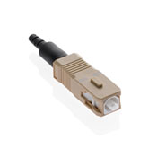 FastCAM Pre-polished Connector, SC (Beige), 62.5/125um Multimode