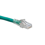 Cat 6A Slimline Patch Cord, 10 Feet, Gray