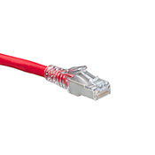 Cat 6A Slimline Patch Cord, 5 Feet, Red