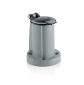 Receptacle Cover with Snap Back Lid, For 17, 19, 22R22, 22R23 Series, 90 Degree, Panel Receptacles, Black
