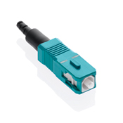 FastCAM Pre-polished Connector, SC (Aqua), 50/125um L.O. Multimode