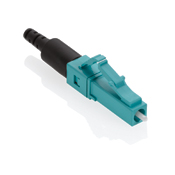 FastCAM Pre-polished Connector, LC (Aqua), 50/125um L.O. Multimode