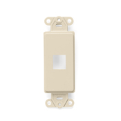 QuickPort Decora Insert, 1-Port, Ivory