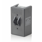 Type 1 Enclosure, For Use with 30 Amp Motor Starter Switches, Thermoplastic, Black