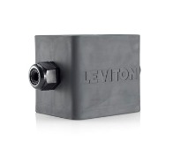 Portable Outlet Box, Two-Gang, Standard Depth Feed-Thru Style, Cable Diameter 0.590-Inch, 1.000-Inch, Black