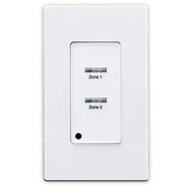 Low Voltage Pushbutton Station, 2 Button-On/Off, 1 Gang, White