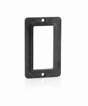 Coverplate, Standard, Single-Gang, Thermoplastic GFCI/Decora Receptacles, Black