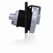 20 Amp, 347/600 Volt 3PY, IEC 309-1 & 309-2, 4P, 5W, Outlet North American Pin & Sleeve Receptacle, Industrial Grade, IP67, Watertight, - Black