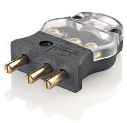 20-Amp-125 Volt, 2 Pole-3 Wire, Stage Pin, Male Plug Crimp Terminals, Black with Clear Cover