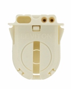 Fluorescent Lampholder, Med Bi-Pin, With Internal Shunt, White