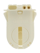 Fluorescent Lampholder, Medium Bi-Pin, Turn Type With Lamp Lock, White