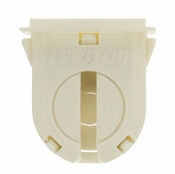 Fluorescent Lampholder, Slide On Mounting, White