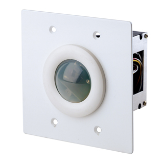 Dimensions Infrared Receiver. 2 Gang.  Flush Mount - White