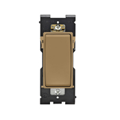 Renu Switch for Single Pole Applications 15A-120/277VAC in Warm Caramel