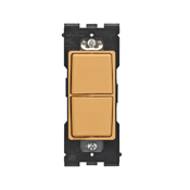 Leviton Renu Single Pole Combination Switch 15A-120/277VAC in Toasted Coconut