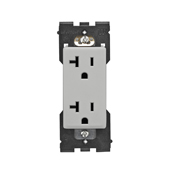 Leviton Renu Tamper-Resistant Outlet 20A-125VAC in Pebble Grey