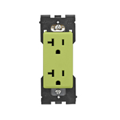 Leviton Renu Tamper-Resistant Outlet 20A-125VAC in Granny Smith Apple