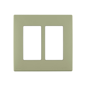 Leviton Renu Two-Gang Screwless Snap-On Wallplate Prairie Sage