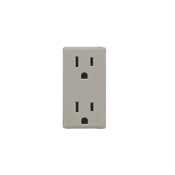 Leviton Renu 15A Tamper Resistant Receptacle Color Change Kit Wood Smoke