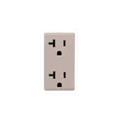 Leviton Renu 20A Tamper Resistant Receptacle Color Change Kit Café Latte