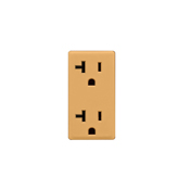 Leviton Renu 20A Tamper Resistant Receptacle Color Change Kit Toasted Coconut