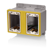 Product image for LEV FDBX2-GY GY WETGUARD PVC DBL G