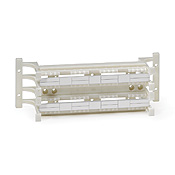 Cat 6A, 110-Style Wiring Block, 64-Pair, Wall-Mount with Legs, Ivory