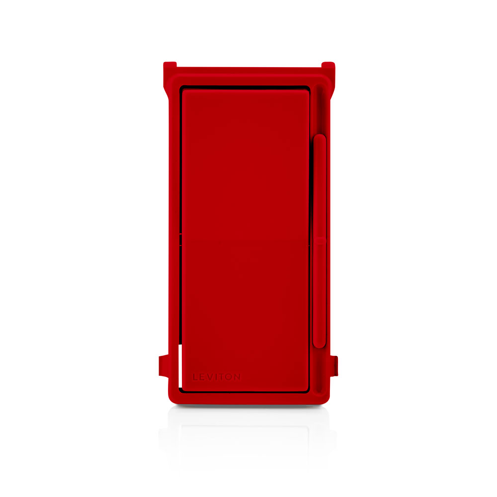 Decora Slide Color Conversion Kit, Snap-on Red Frame With Slider And Rocker,No Locator Light