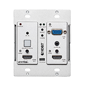 Autoswitching HDBaseT Extender Wallplate