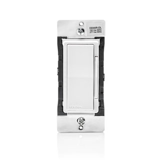 Decora Digital Dual Voltage Matching Dimmer Remote for use with Decora Digital Dimmers in 3-way or up to 5 additional location applications. With LED Locator and Brightness Display. White face assembled on device, Ivory and Light Almond faces included.