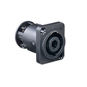 Speakon Connector, 4-pole, Screw Terminal - Black