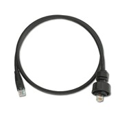 Industrial CAT 6 Patch Cord, UTP, Industrial Plug-to-RJ45 Plug, Black (50 Feet)