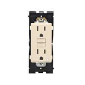 Leviton Renu® Tamper-Resistant Self-Test SmartlockPro GFCI Outlet RGF15-0GC, 15A-125V, in Gold Coast White