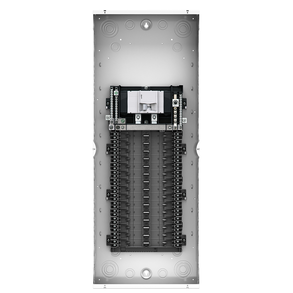 Indoor Load Center, NEMA 1 with Main Circuit Breaker, 225 Amp, 42 Spaces, 22 KA Interrupt Rating, Enclosure and Interior Only