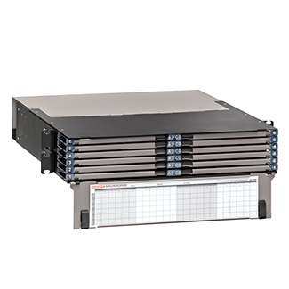 Opt-x Uhd 2ru Distribution Enclosure With Sliding Tray, Empty, Accepts Up To 24 Opt-x Hdx Adapter Plate Or 24 Opt-x Hdx Mtp Cassettes