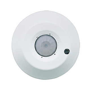 Multi-Technology PIR/Ultrasonic Vacancy Sensor. Dual Relay. Line Voltage. Ceiling Mount. 1500 Sq. Ft Coverage. Self-Adjusting. 360 Degree Pattern. Commercial Grade.  - White