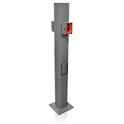 EV Pedestal Mounting Pole and Base